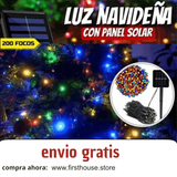 Luces Navideñas con Panel Solar Multicolor 10M