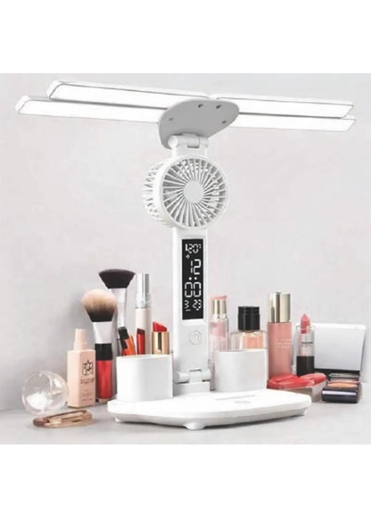 Lámpara De Escritorio Con Ventilador Led