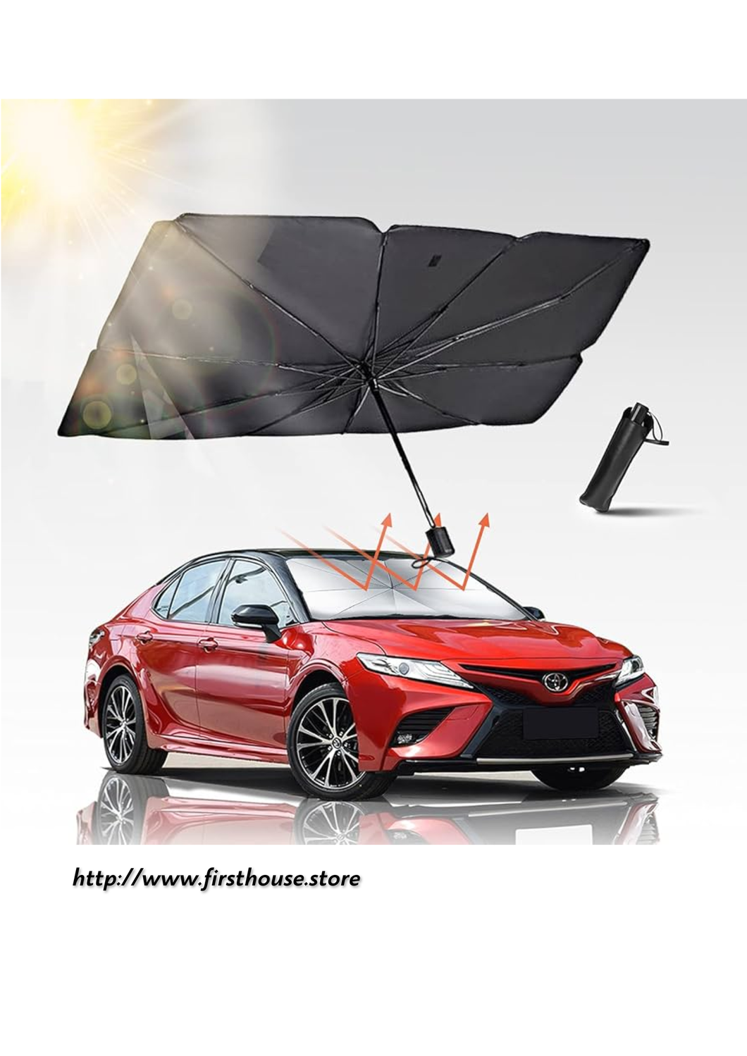 ☂️ TAPASOL TIPO PARAGUAS PARA CARRO