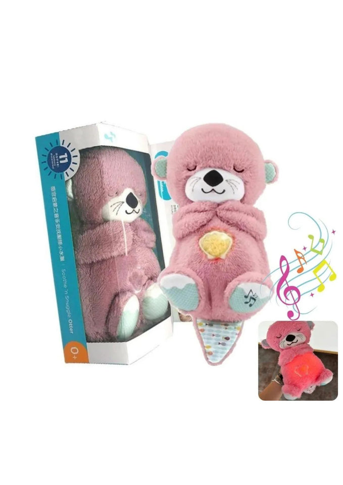 NUTRIA DORMILONA CON CONTROL ROSADO – EL PELUCHE QUE ARRULLA Y DA CALMA