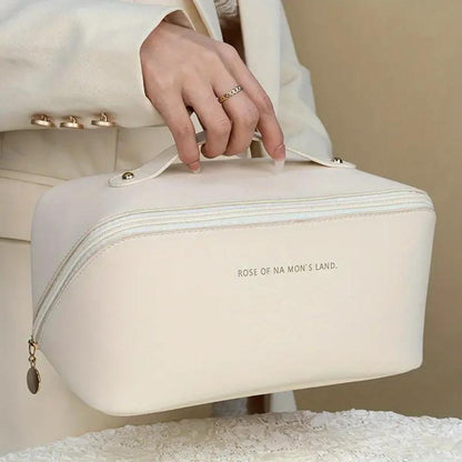 Bolsa de Maquillaje para Viajes Beige – Organización práctica con estilo